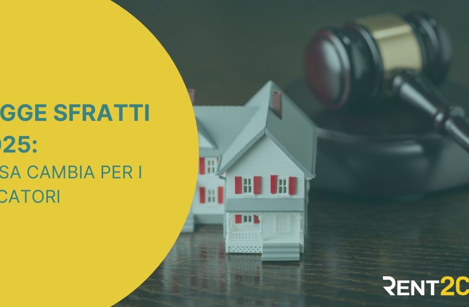 Illustrazione di procedura di sfratto 2025 secondo il decreto sicurezza