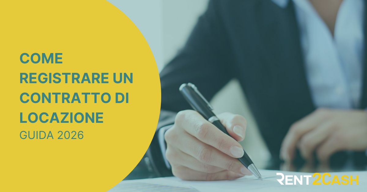 Illustrazione di guida come registrare un contratto di affitto