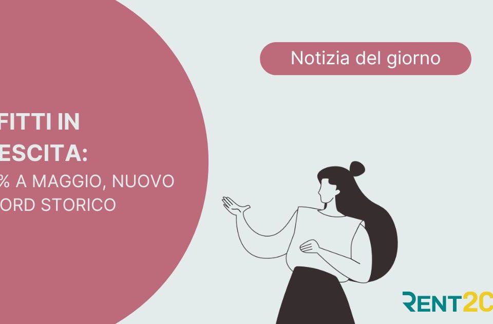 Illustrazione per flash news su affitti in crescita, pubblicata da Rent2Cash
